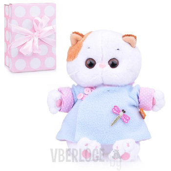 Мягкая игрушка "Кошечка Ли-Ли Baby" в голубой курочке в китайском стиле