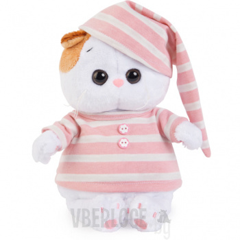 Мягкая игрушка "Кошечка Ли-Ли Baby" в полосатой пижамке