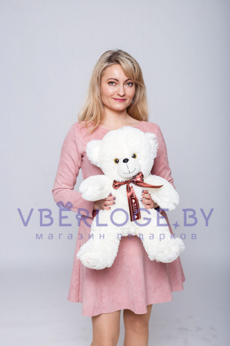 Мишка I Love You 60 см Нежно-Кремовый