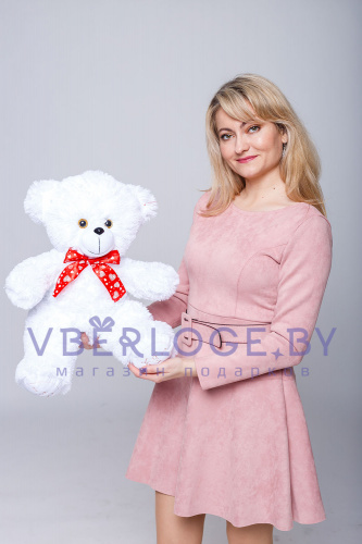 Мишка I Love You 60 см Белый