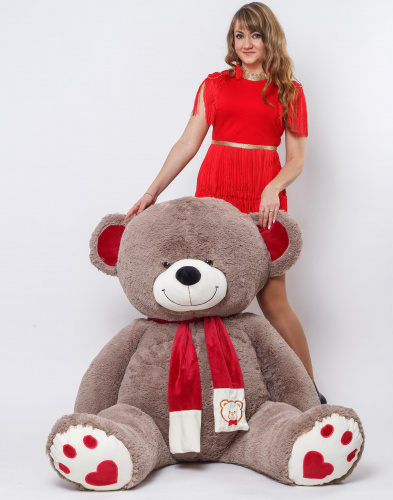 Большой медведь My Love 200 см Бурый