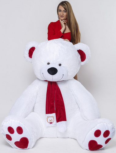 Большой медведь My Love 230 см Белоснежный