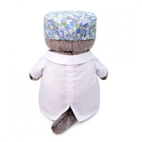 Мягкая игрушка кот Басик - доктор, 30 см
