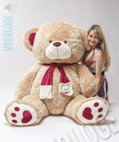 Большой медведь My Love 200 см Золотой