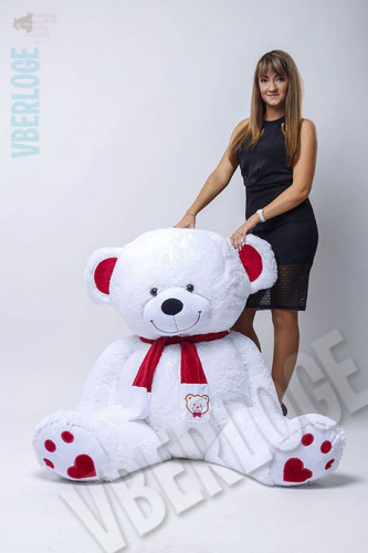 Большой медведь My Love 200 см Белоснежный