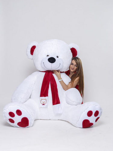 Большой медведь My Love 230 см Белоснежный
