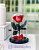 Красная роза в колбе 22 см, Romantic Red Mini