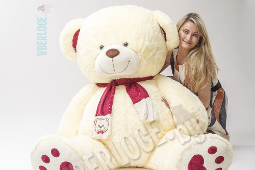 Большой медведь My Love 200 см Нежно-кремовый
