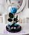 Роза в колбе 28 см, Baby Blue Premium