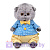 Мягкая игрушка кот Басик BABY в рубашке и шортиках 20 см