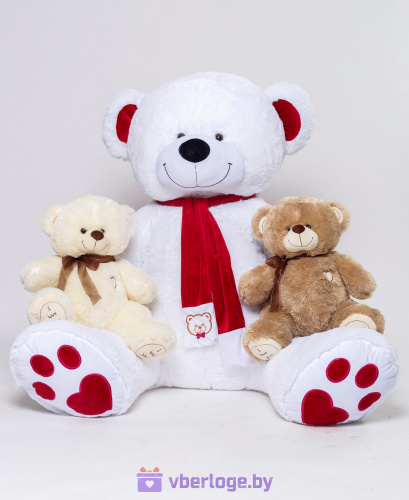 Большой медведь My Love 230 см Белоснежный
