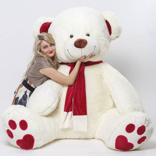 Большой медведь My Love 230 см нежно-кремовый