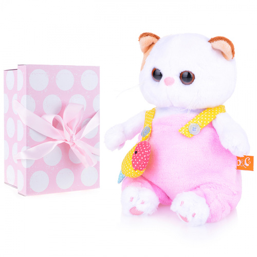 Мягкая игрушка "Кошечка Ли-Ли Baby" в меховом комбинезоне